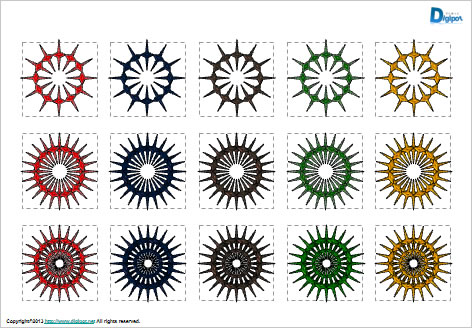 Rotation pattern(8) image