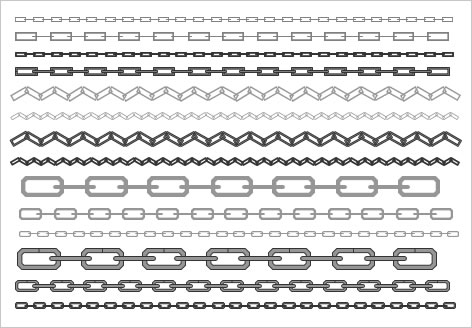 Chain line(Powerpoint) image