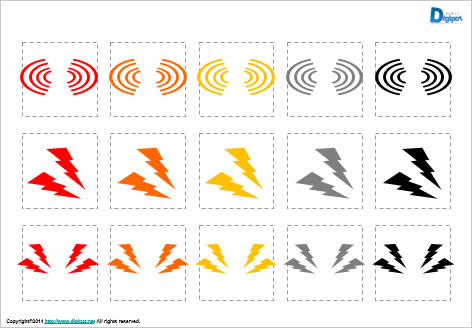 Radio wave illustration4(Powerpoint) image