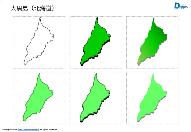大黒島（北海道）のイラスト画像1