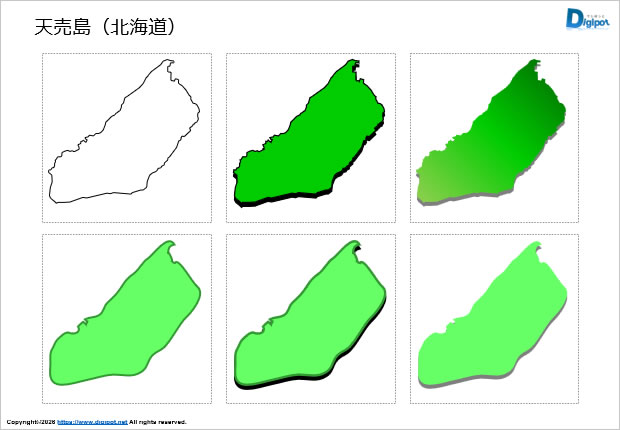 天売島(北海道)のイラスト画像1
