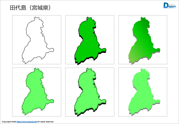 田代島（宮城県）のイラスト画像1