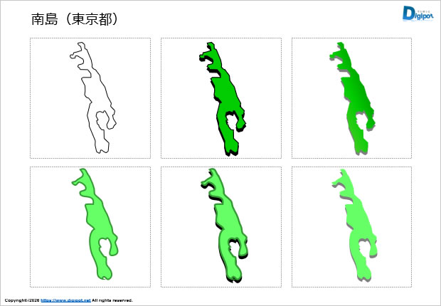 南島（東京都）のイラスト画像1