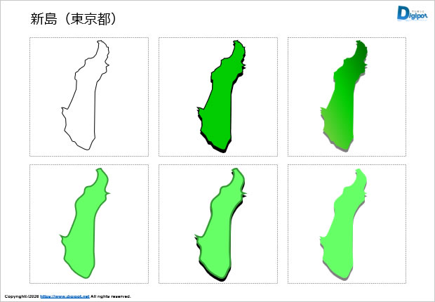 新島(東京都)のイラスト画像1