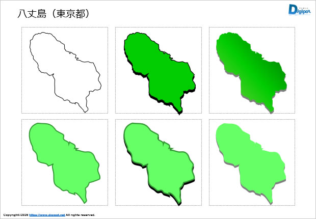 八丈島(東京都)のイラスト画像1