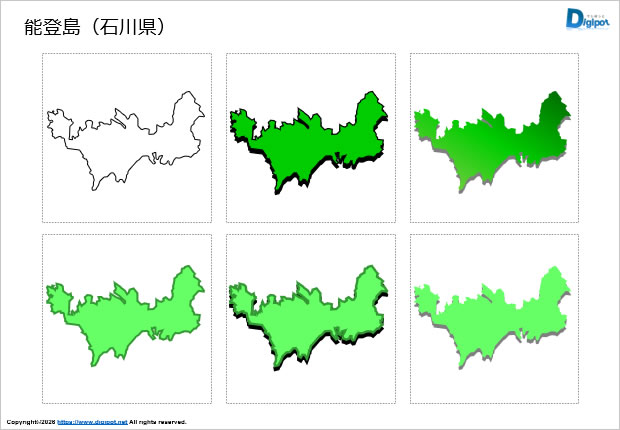 能登島（石川県）のイラスト画像1