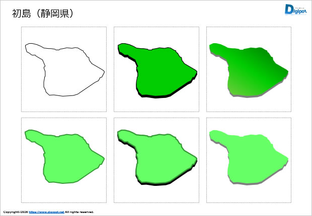 初島（静岡県）のイラスト画像1