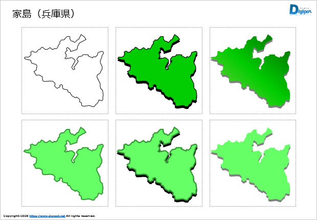 家島（兵庫県）のイラスト画像1
