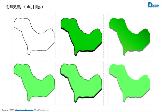 伊吹島（香川県）のイラスト画像1