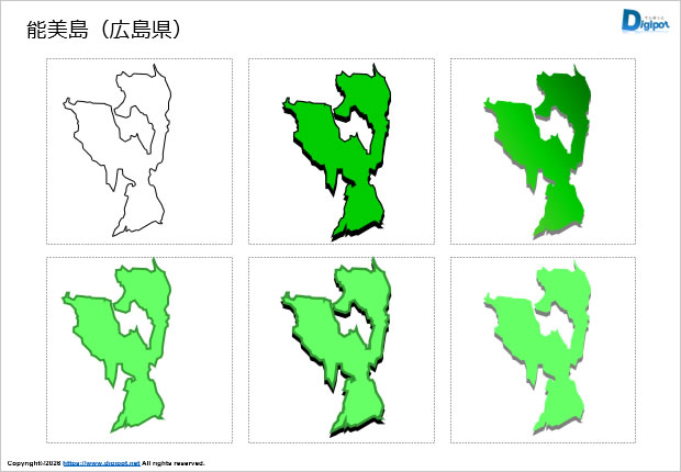 能美島（広島県）のイラスト画像1