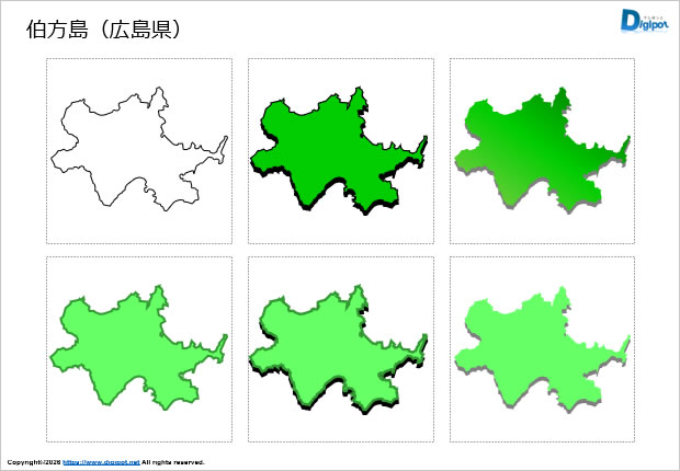 伯方島（広島県）のイラスト画像1