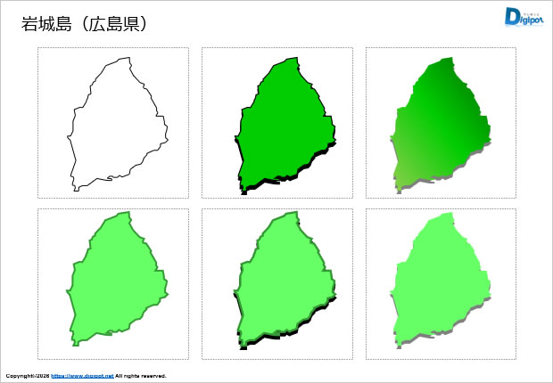 岩城島（広島県）のイラスト画像1
