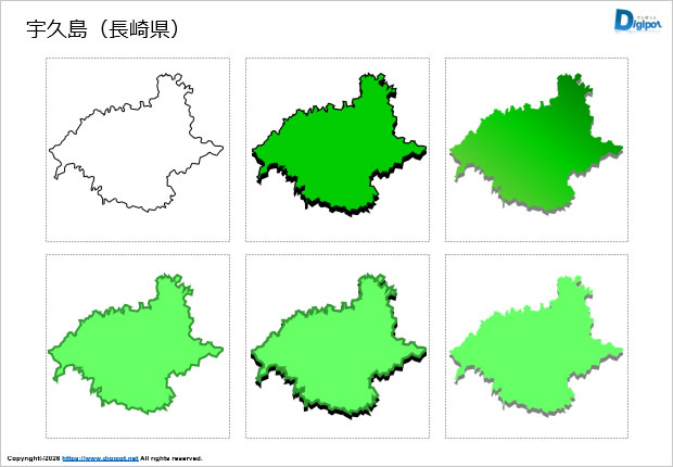 宇久島（長崎県）のイラスト画像1
