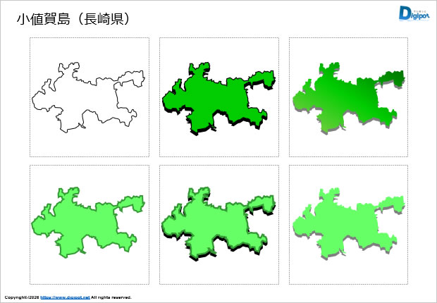 小値賀島（長崎県）のイラスト画像1