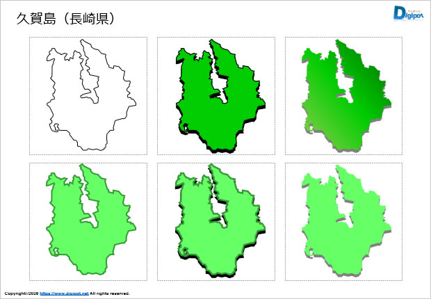 久賀島（長崎県）のイラスト画像1