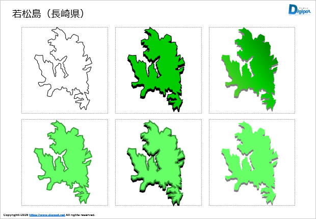 若松島（長崎県）のイラスト画像1