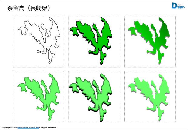 奈留島（長崎県）のイラスト画像1